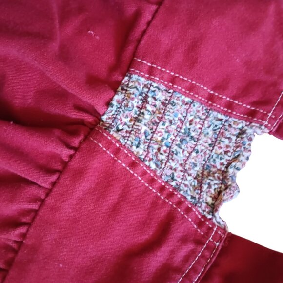 Vintage Girls 4T Dress Toddler 1970's Boho Peasant Jumper Sleeveless - Picture 3 of 6